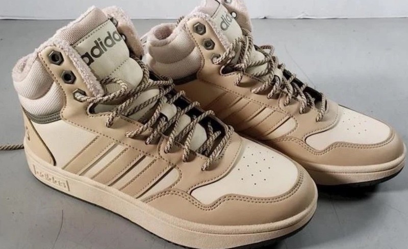 Men's Adidas Hoops 3.0 Mid Magic Beige size 8