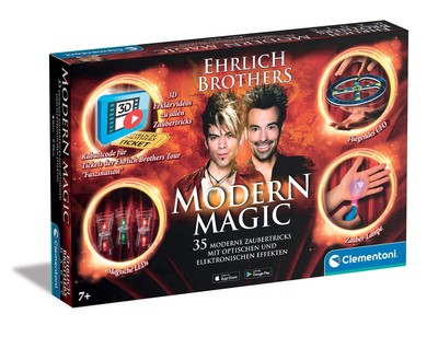 Clementoni Ehrlich Brothers Modern Magic Zauberkasten 35 Tricks ab 7 Jahre