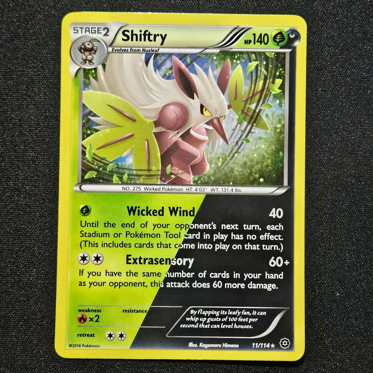 shiftry stage 2 pokemon card value Rare Holo XY Steam Siege 11/114 Weakness Fire 2 Resistance None None Retreat Cost Shiftry 14/130 Diamond & Pearl