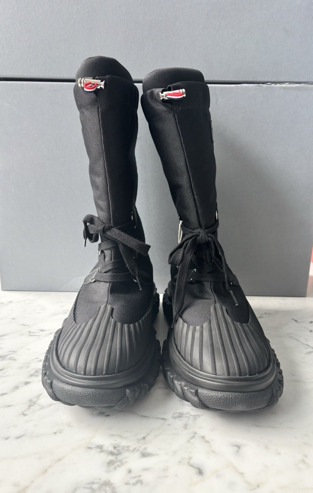 SALOMON Stivali da sci THOM BROWNE metà polpaccio nero 42 9 nuovi con scatola!