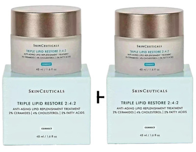 SkinCeuticals Triple Lipid Restore 1.6 oz Face Cream Sealed Skin Care Pack  of 2