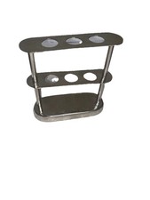 Vtg Art Deco Chrome Tooth Brush Holder Pottery Barn New No Original Box 