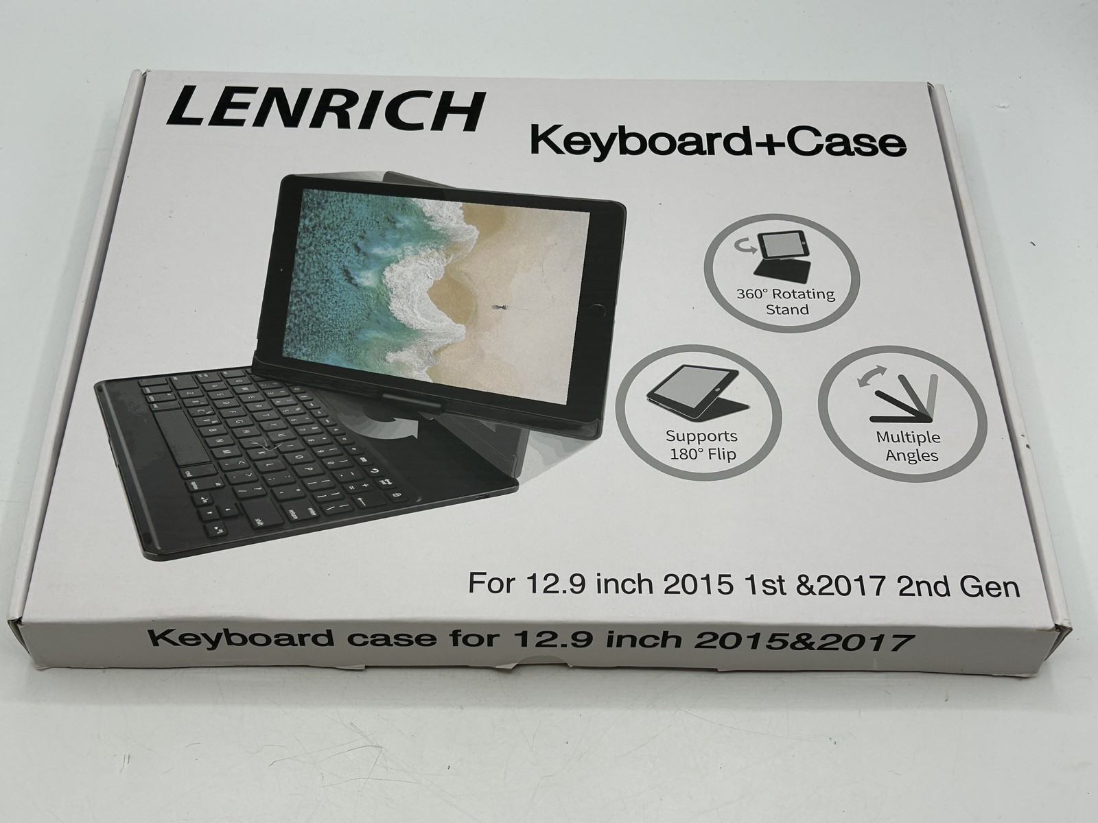 LENRICH 12.9 inch 2017(2nd Gen)&2015 (1st Gen), 2017&2015 Black - FREE SHIPPING
