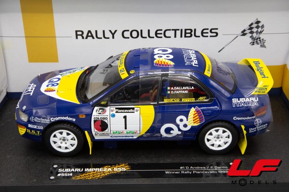 1:18 Subaru Impreza 555 Dallavilla/Fappani Rally Piancavallo 1998 - SunStar - Immagine 2 di 4