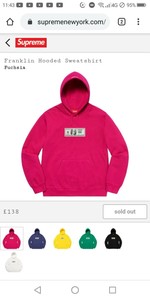 supreme franklin hooded sweatshirt