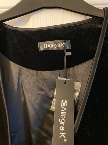 Ladies black velvet allegra k jacket - Picture 3 of 4