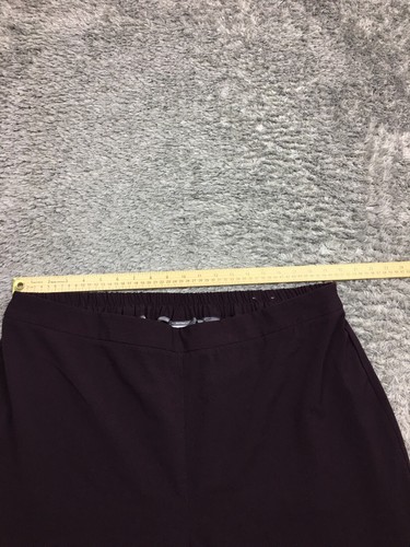 Catherines Straight Leg Dress Pants Woman Size 22WP Petite Purple Elastic Back - Picture 6 of 13