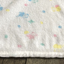 Vintage Royal Heir Baby Hooded Bath Towel Bears Balloons