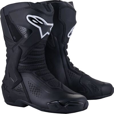 バイクウェア・装備 Alpinestars SMX-6 PLUS BLACK Alpinestars SMX-6 V3 Vented Boots - Black - Size 9 222322510