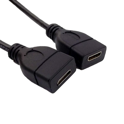 1FT Mini HDMI-compatible Type C Female to Female Monitor Connector Adapter Cable - Picture 2 of 5