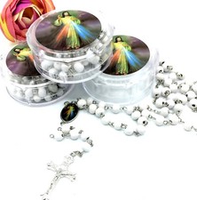 24 FIRST COMMUNION FAVORS CONFIRMATION ROSARIES RECUERDOS DE BAUTIZO/ NOVENARIO
