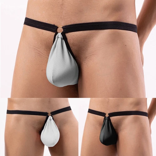 3er Pack Herren G-String Tanga Bulge Pouch Höschen Bikini T-Back Unterwäsche Slips - Bild 2 von 20