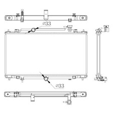 Kühler Wasserkühler Motorkühler Aluminium für Mazda 6 Kombi GJ GL GH Stufenheck