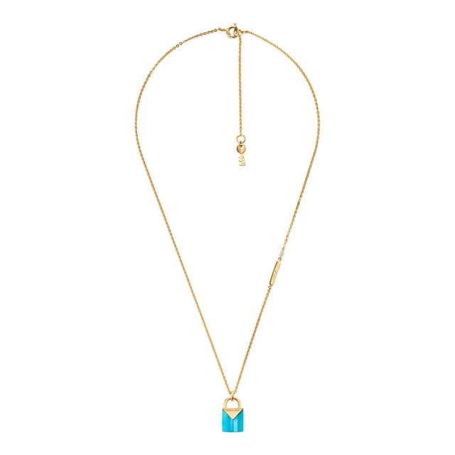 michael kors lock necklace