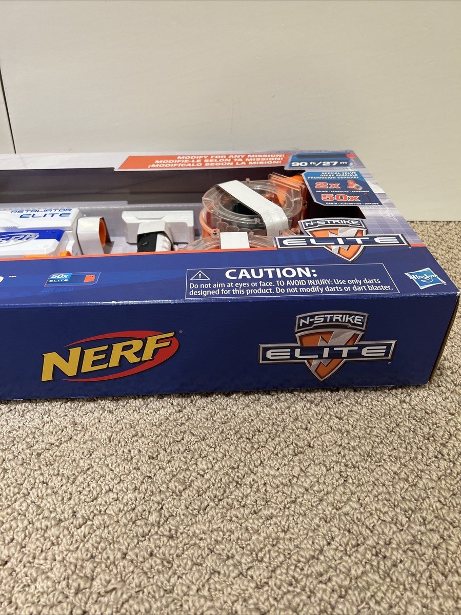 Nerf N-Strike Elite Retaliator Blaster With 2 Drum Magazines Nerf N-Strike Elite Retaliator Blaster With 2 Drum Magazines