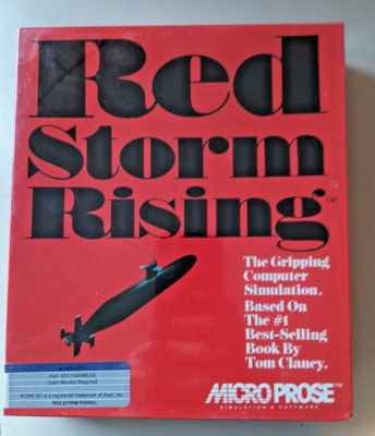 RED STORM RISING By Microprose for Atari 520/1040 ST NIB NEW