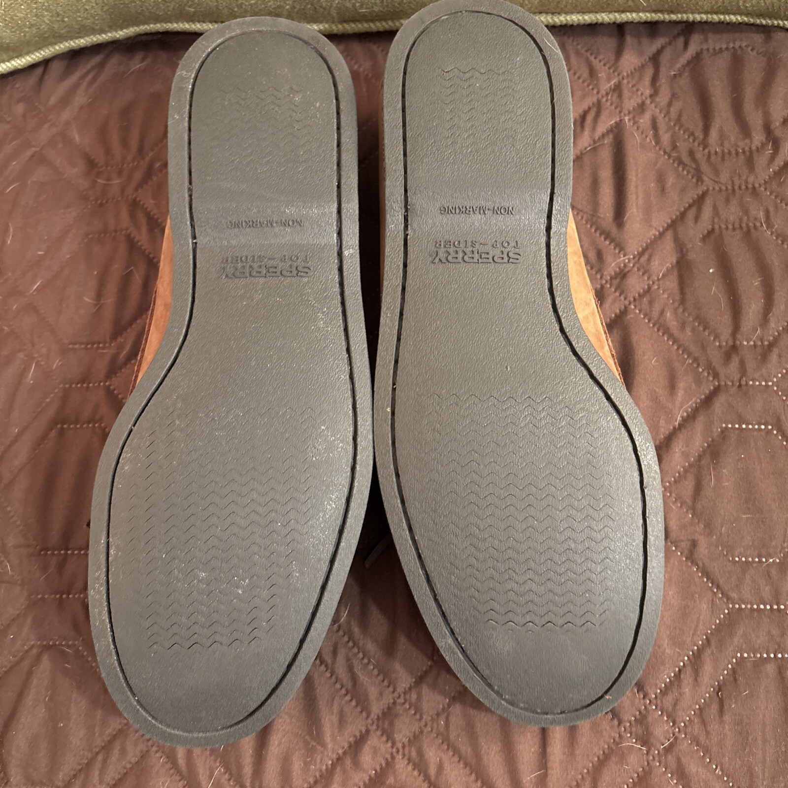 Sperry Nearly New Men's Authentic Original 2-Eye Boat Shoe Brown Leather 10.5M