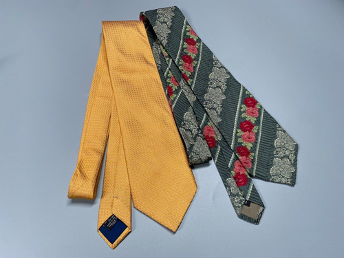 Set of 2 Vintage KENZO Silk Ties made in Italy VGC