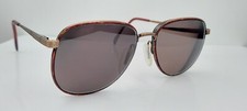 Vintage Titmus T256 Brown Oval Metal Sunglasses USA FRAMES ONLY
