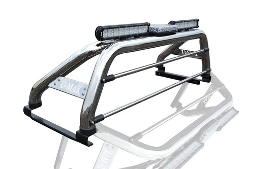 Roll Bar + LEDs + Brake Light + LED Spot Bars For Isuzu D-Max Rodeo 2007 - 2012 - Picture 8 of 10
