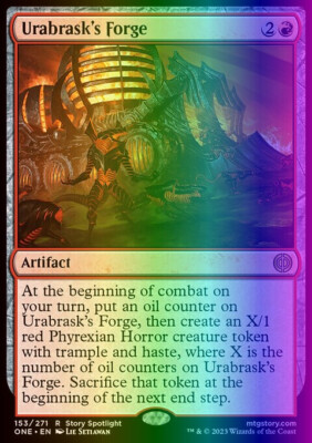 MTG Urabrask's Forge (153/530) Phyrexia All Will Be One LP FOIL | eBay