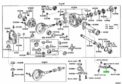 TOYOTA LAND CRUISER 100 Rear Housing Differential SupportGenuine