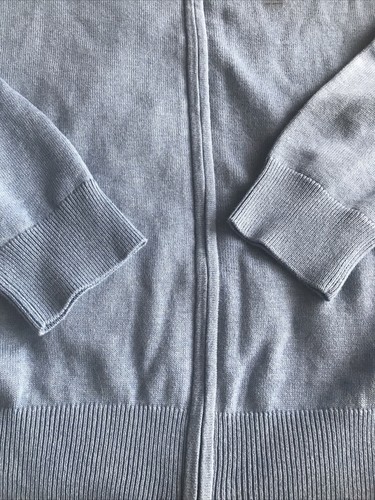 TOMMY HILFIGER Cardigan Jumper Sweater Men Full Zip Size XL New W Tags Pale Blue - Picture 6 of 8