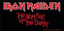Iron Maiden Aufkleber Beast Eddie Band Musik Heavy Metal Sticker ca. 15x7 cm