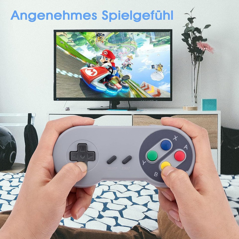 2 Pack Retro Super Nintendo SNES USB Controller for Windows PC Mac ...
