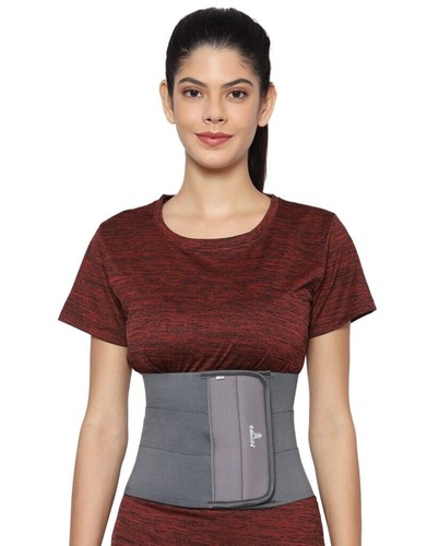 Tummy Trimmer Belly Fat Reduction Abdominal Belt Grey for Post Pregnancy Care - Picture 3 of 7