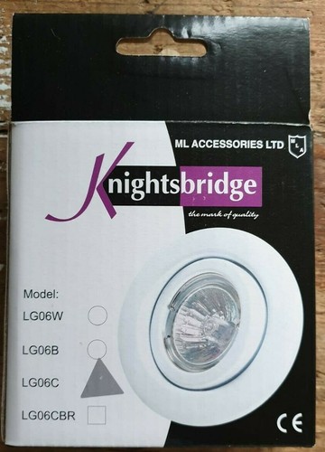 ML Knightsbridge LG06C Chrome Low Voltage Dimmable Gimbal MR16 GU5.3 Downlight - Picture 4 of 4
