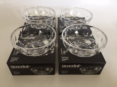 Guzzini Schalen 4er Set, VERPACKT, Venedig, italienische Desiger Pio & Tito Toso, NEU