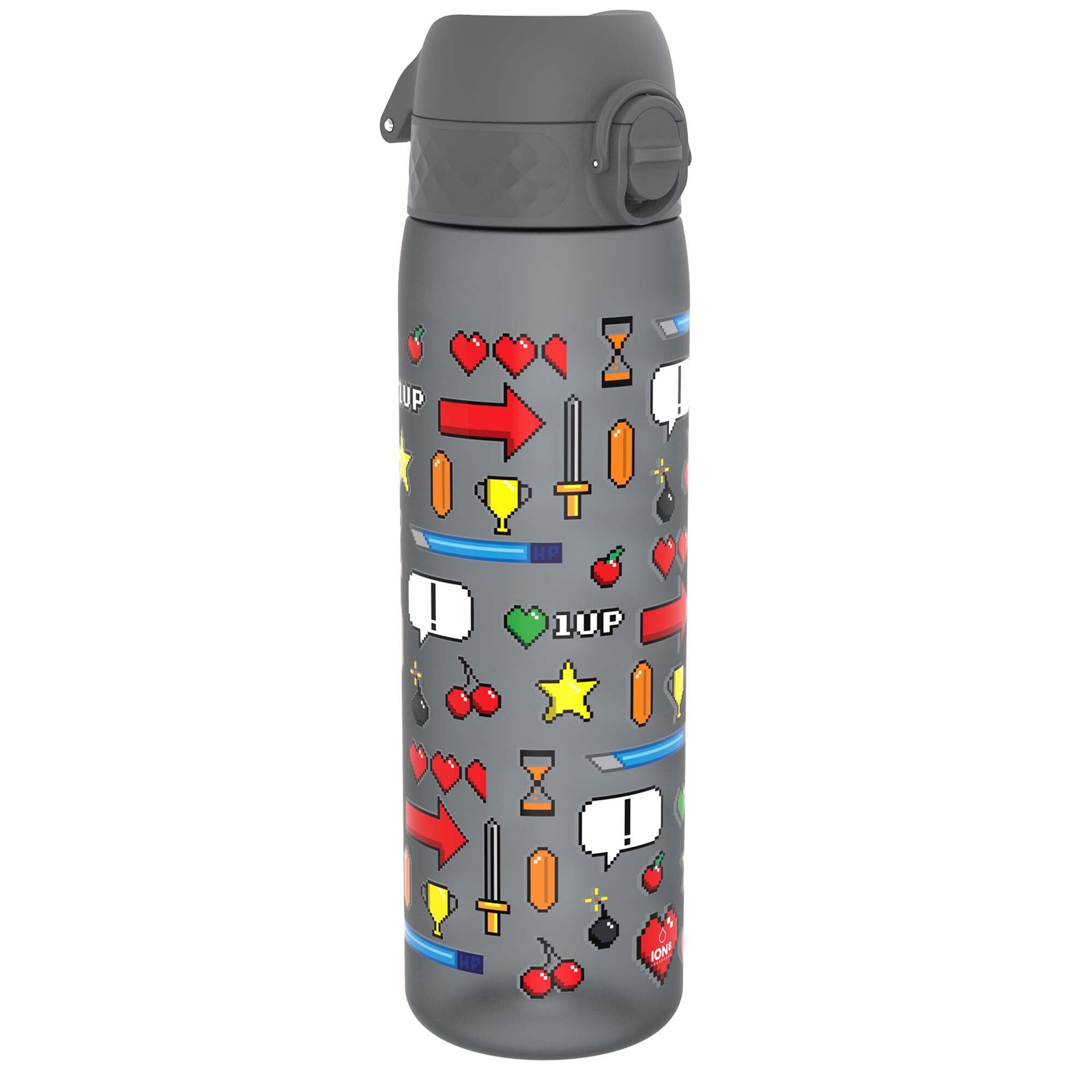 ION8 Leak Proof Slim Water Bottle, Recyclon, Gamer, 500ml (18oz)