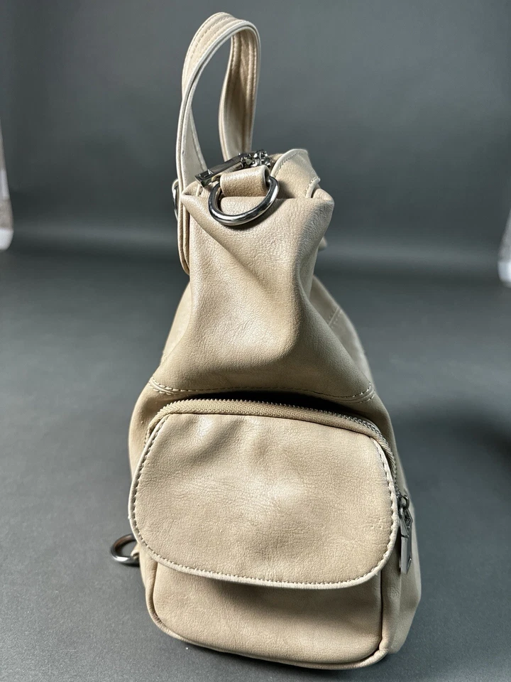 Mochila Urban Expression Dallas de cuero vegano liso  Foto 4 de 4