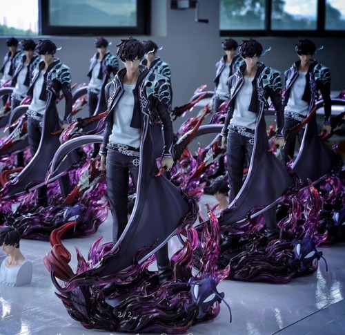MG Studio Solo Leveling Jin Woo Model in stock PU 1/6 Scale Shadow King H32cm
