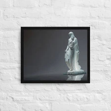 Perfect Framed canvas of a Greek statue Wall art Home Office Decoration 