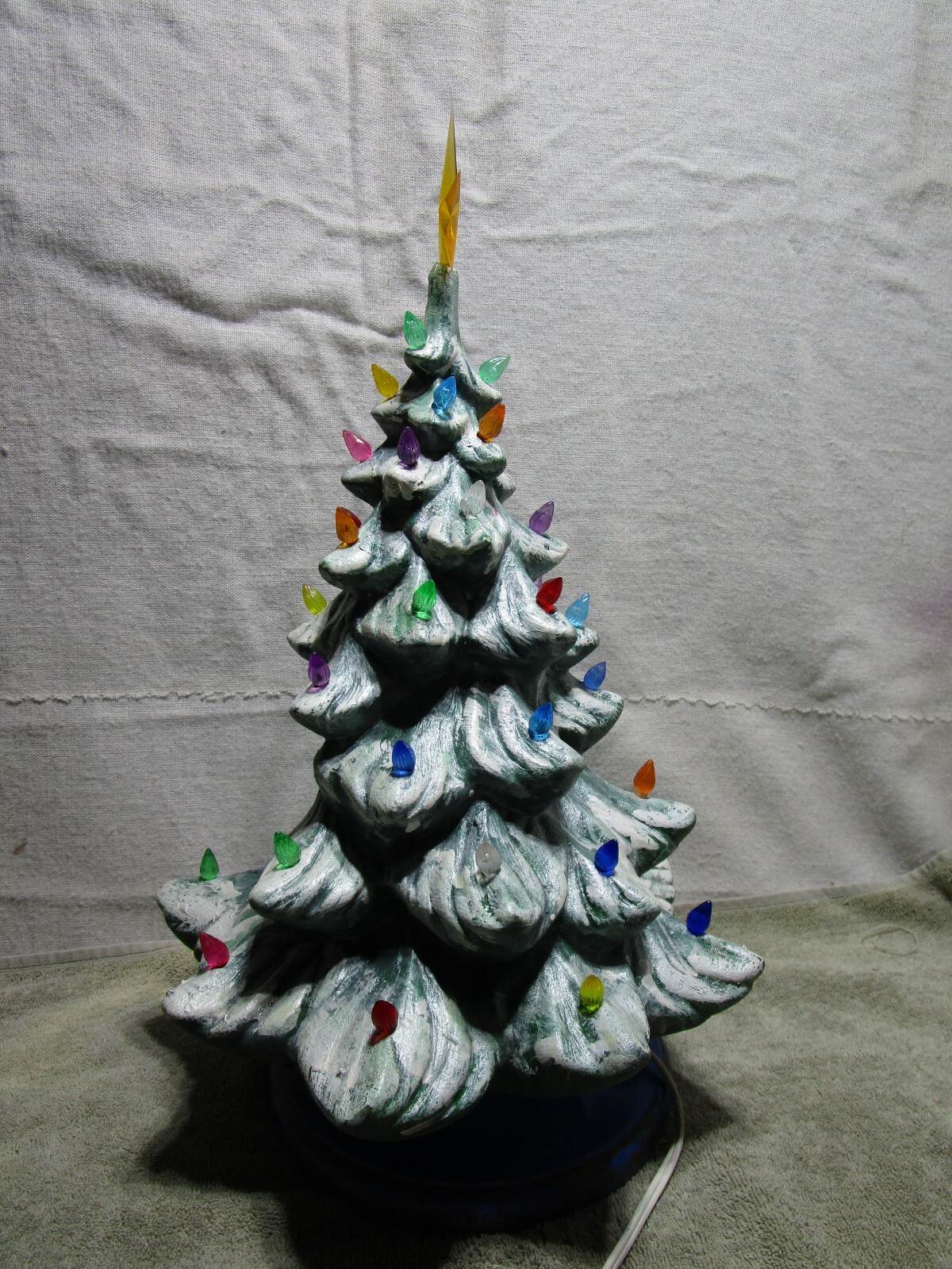 Vintage 1970’s Ceramic Christmas Tree 16" W Nativity Scene, eBay