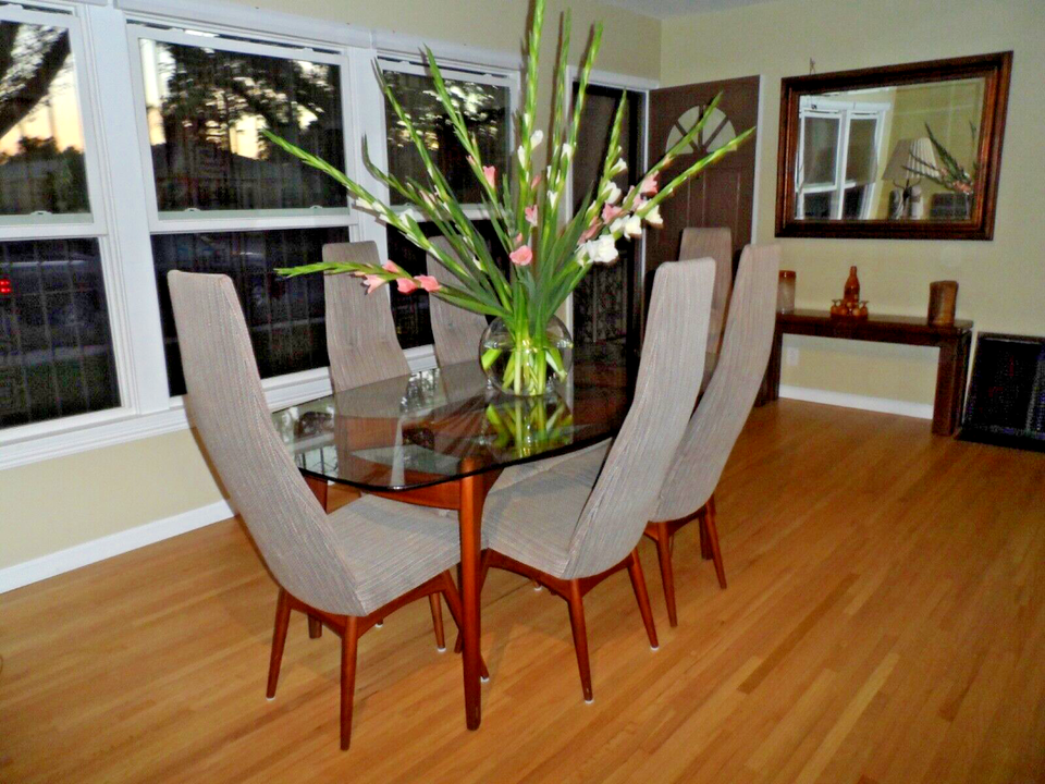 Authentic Adrian Pearsall/Craft Associates Dining Room Set w/ 6 Chairs