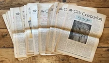 Lot 17 Issues of The Girl's Companion from 1937 - 1938 VG