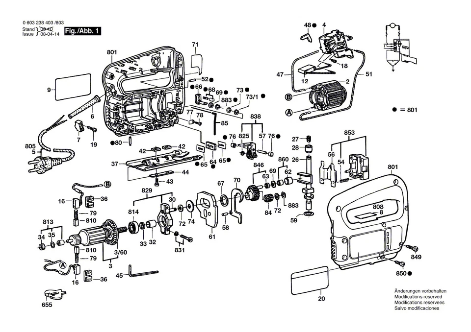 BOSCH Einpressbuchse | Ersatzteile für Stichsäge PST 54 PE - 0603238448 Nr.76 - Bild 1 von 1