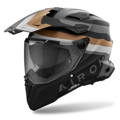Helm Mann Airoh COMMANDER 2 Doom Gold Matt Motorrad Adventure Enduro Touring