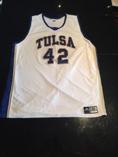 Game Worn Used Tulsa Golden Hurricane Basketball Jersey #42 Size 52 Coleman