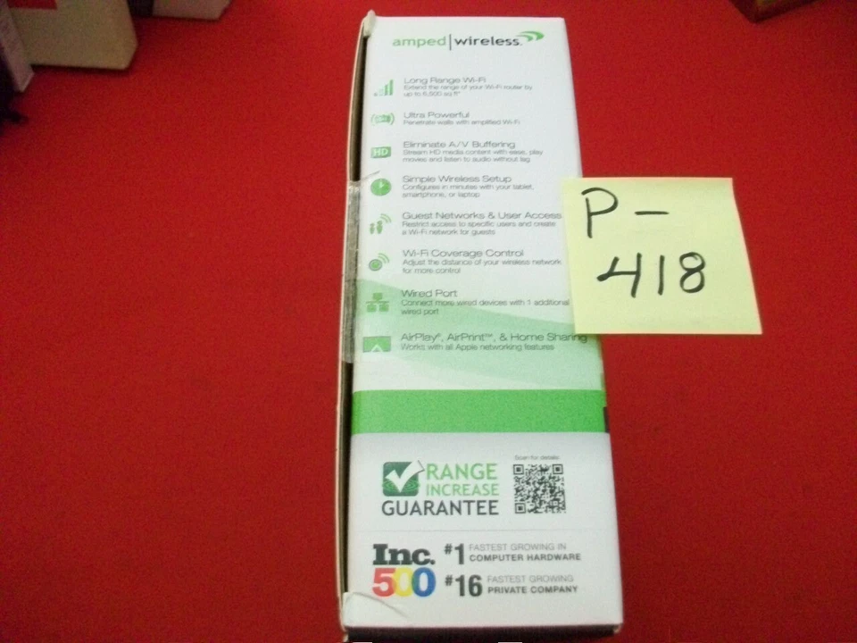 NEW AMPED/WIRELESS HIGHPOWER WI-FI RANGE EXTENDER 6,500 SQ. FT #REC10 600mW PORT - Image 3 of 4