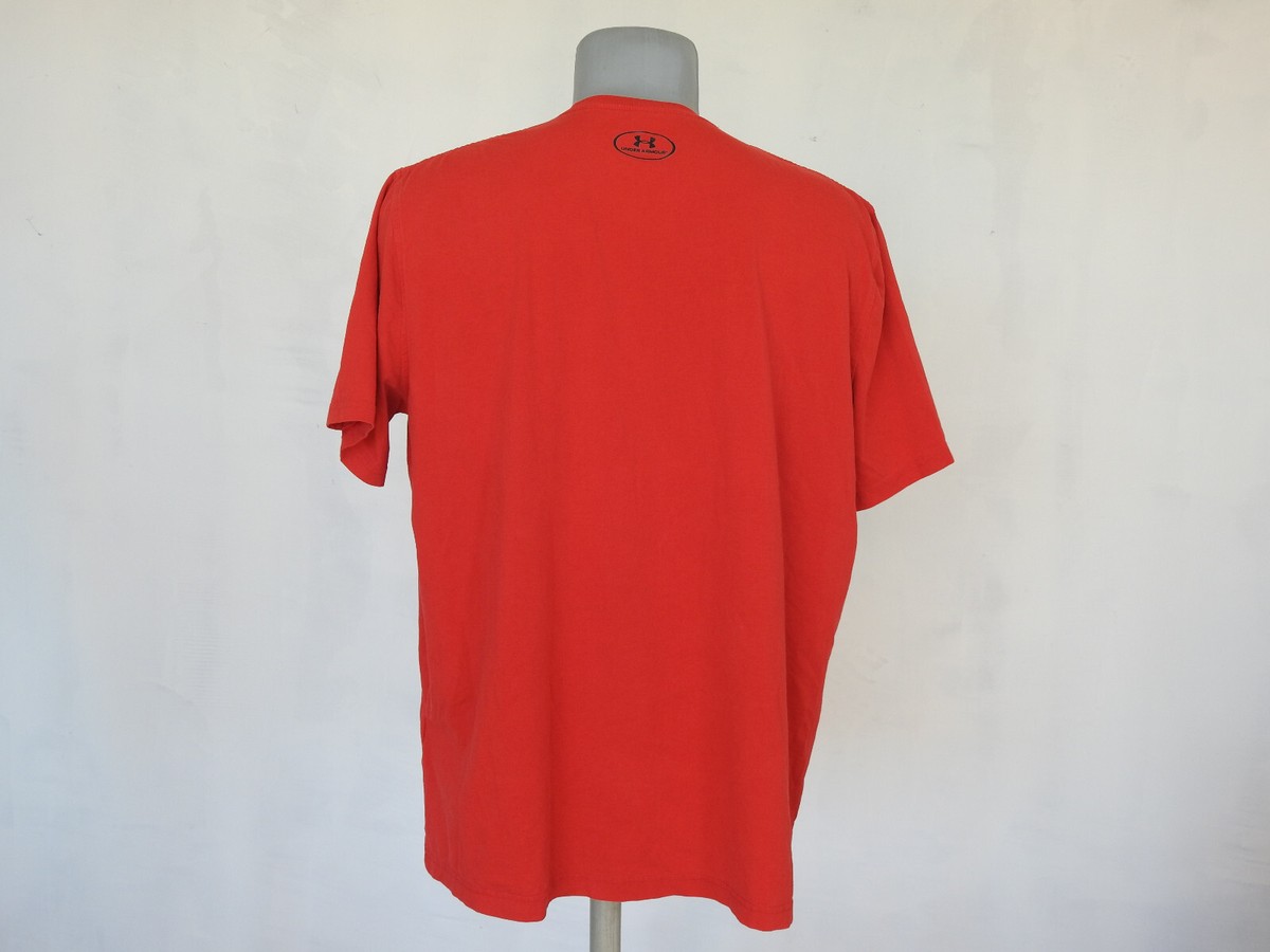 Under Armour Mens Activewear Jersey Red Size XL Shirt All Pain All