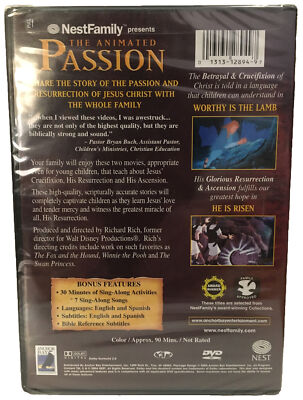 The Animated Passion (DVD, 2004) For The Whole Family Bonus