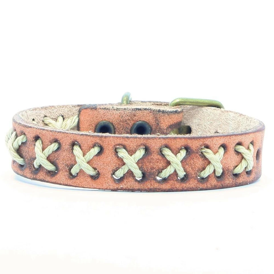 Herren Armband Kunstleder Vintage Surferarmband Biker Kunstlederarmband Rocker - Bild 2 von 4