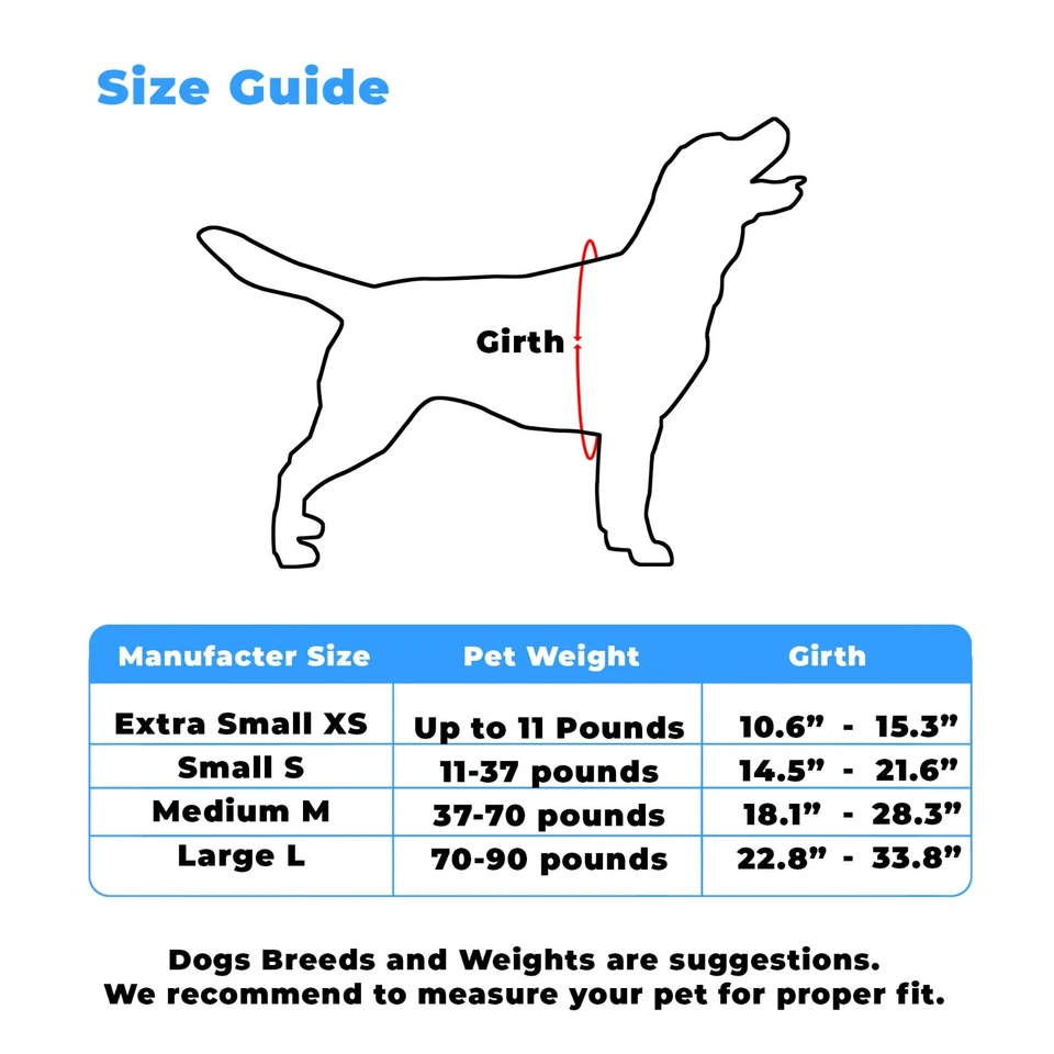 Сбруя для собак или щенков в наличии очень маленькая маленькая средняя большая однотонная - Изображение 3 из 4