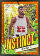 2024-25 Topps Chrome Instinct Orange Geometric Refractor #INS19 Jimmy Butler /25