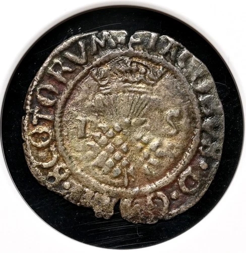 SCOTLAND. James V, 1538-1542. Billon Bawbee, S-5384, NGC XF40
