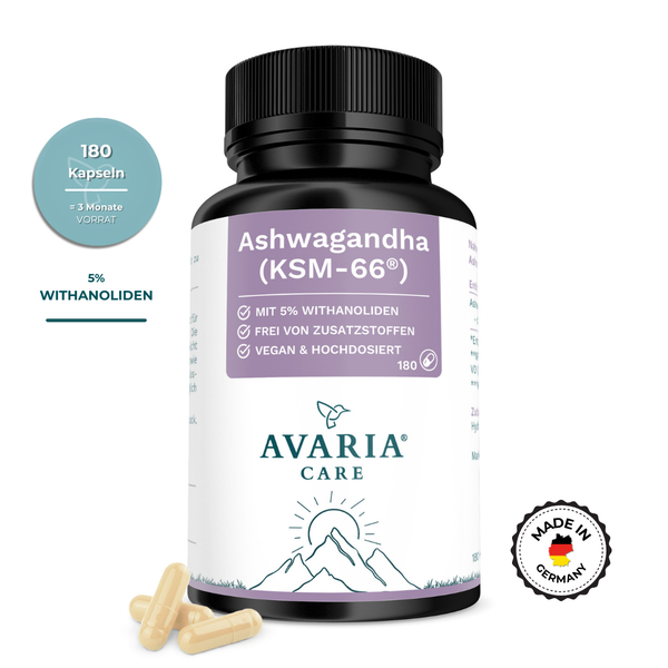 Ashwagandha - KSM-66® 600 Mg - 180 Kapseln - LaborgeprüFt - Vegan & Hochdosiert-image